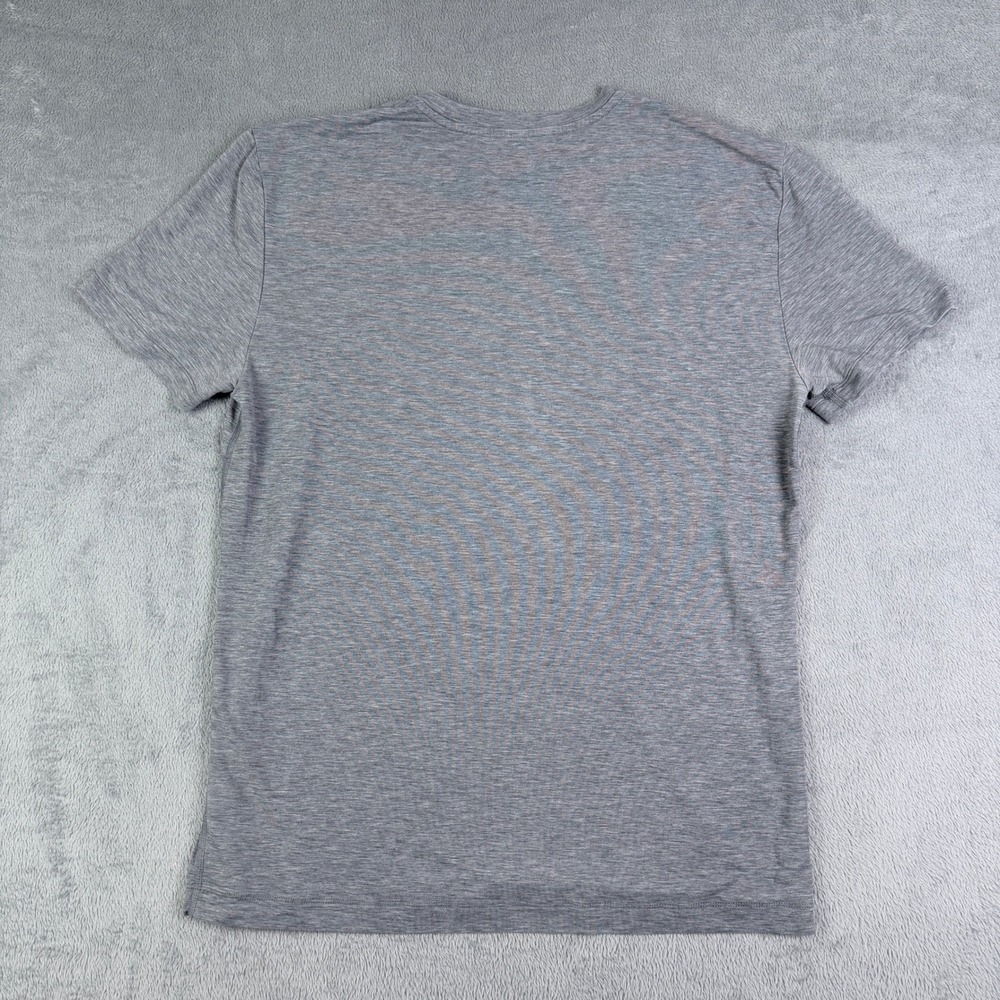 NOBULL Mens Heather Grey Logo Graphic Training T-Shirt Size Large L Activewear - Picture 6 of 6